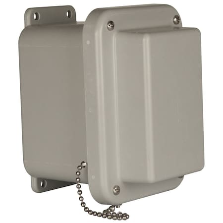 Wiegmann Screws Electrical Enclosures, 8 in H, 6 in D, 6 in W, 4X, Fiberglass HW-RHJ80606SC